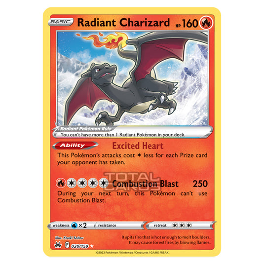 Pokemon - Sword & Shield - Crown Zenith - Radiant Charizard - 20/159