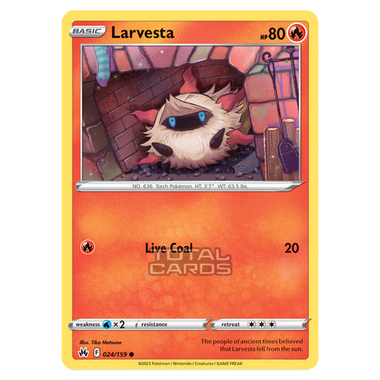 Pokemon - Sword & Shield - Crown Zenith - Larvesta - 24/159