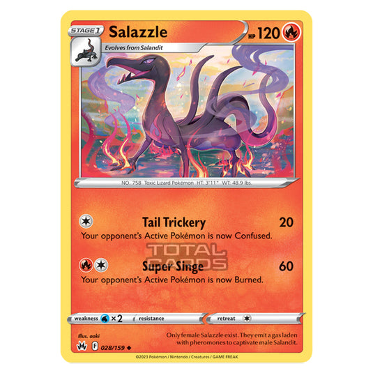 Pokemon - Sword & Shield - Crown Zenith - Salazzle - 28/159