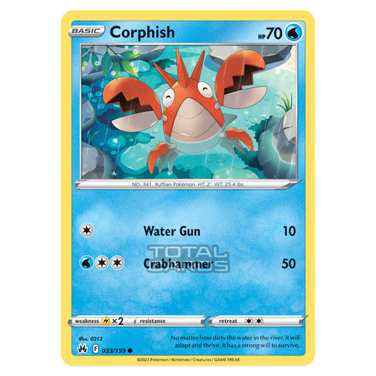 Pokemon - Sword & Shield - Crown Zenith - Corphish - 33/159