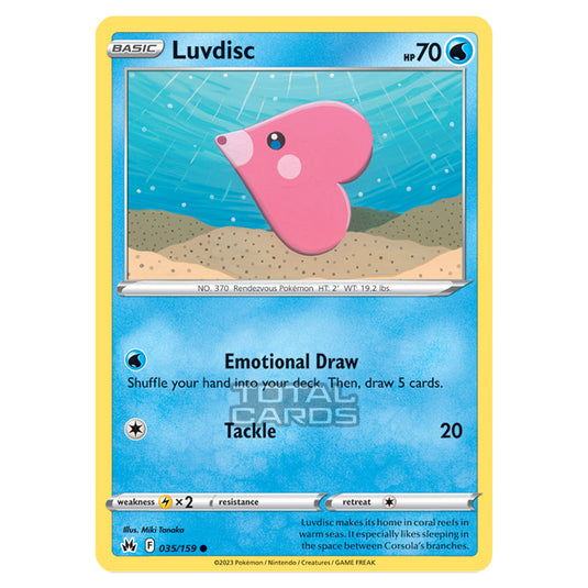 Pokemon - Sword & Shield - Crown Zenith - Luvdisc - 35/159