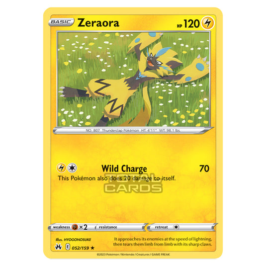 Pokemon - Sword & Shield - Crown Zenith - Zeraora - 52/159