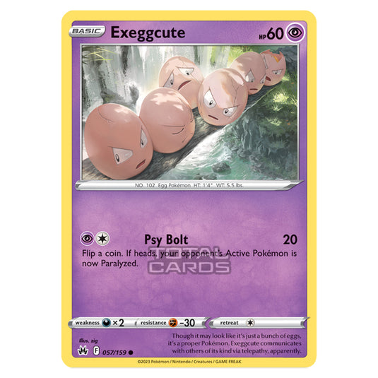 Pokemon - Sword & Shield - Crown Zenith - Exeggcute - 57/159