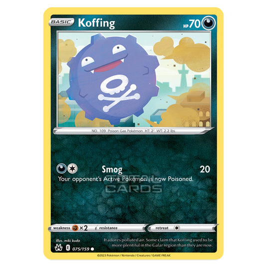 Pokemon - Sword & Shield - Crown Zenith - Koffing - 75/159