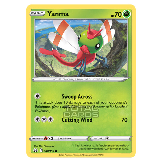 Pokemon - Sword & Shield - Crown Zenith - Yanma - 8/159