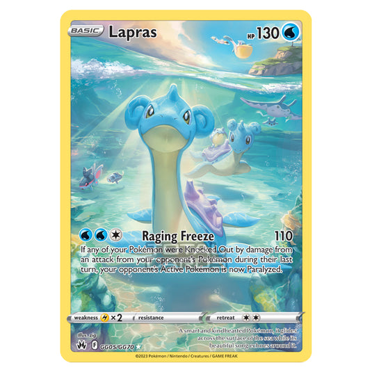 Pokemon - Sword & Shield - Crown Zenith - Lapras - GG05/GG70