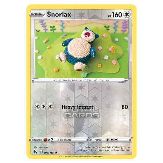 Pokemon - Sword & Shield - Crown Zenith - Snorlax - 109/159 - (Reverse Holo)