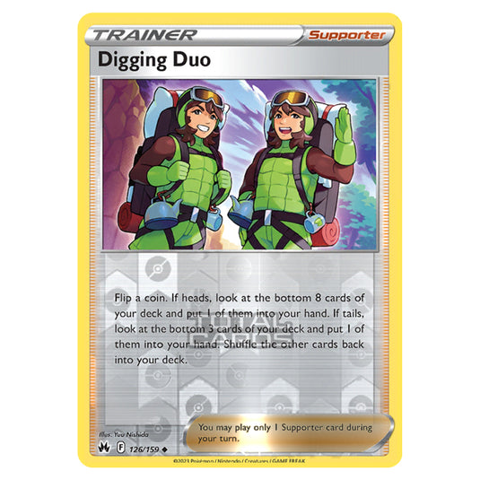 Pokemon - Sword & Shield - Crown Zenith - Digging Duo - 126/159 - (Reverse Holo)