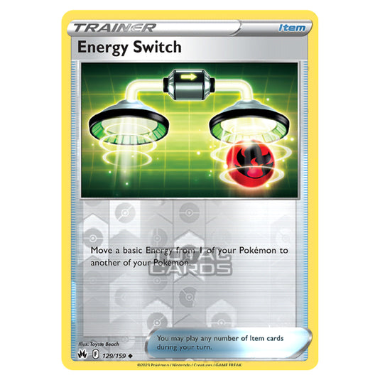 Pokemon - Sword & Shield - Crown Zenith - Energy Switch - 129/159 - (Reverse Holo)