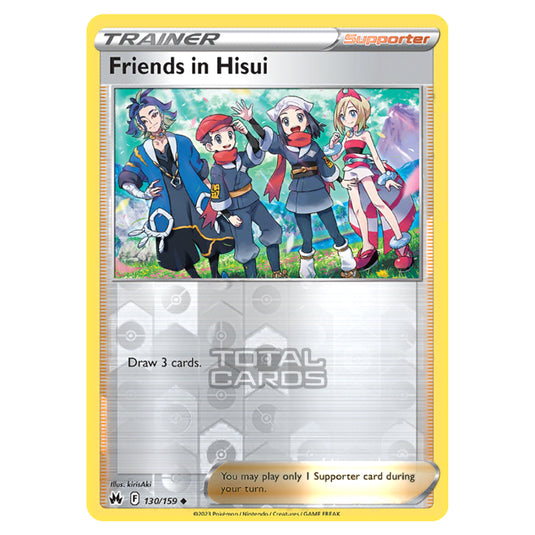 Pokemon - Sword & Shield - Crown Zenith - Friends in Hisui - 130/159 - (Reverse Holo)