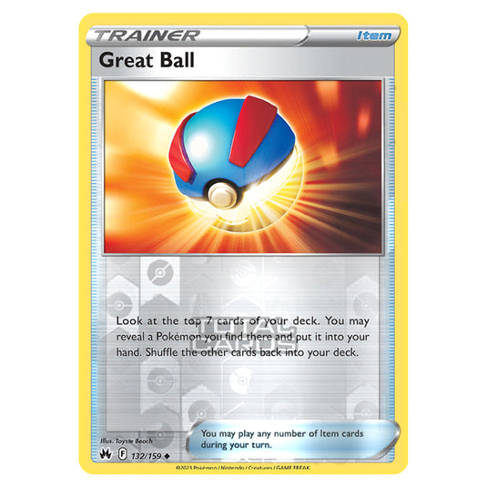 Pokemon - Sword & Shield - Crown Zenith - Great Ball - 132/159 - (Reverse Holo)