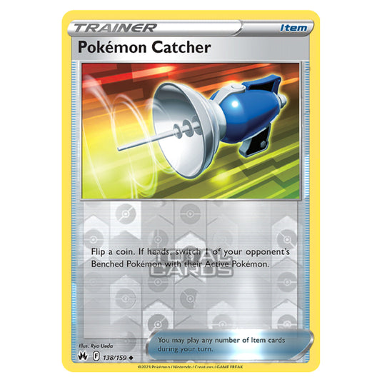 Pokemon - Sword & Shield - Crown Zenith - Pokémon Catcher - 138/159 - (Reverse Holo)