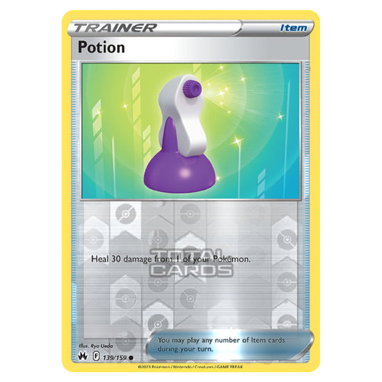 Pokemon - Sword & Shield - Crown Zenith - Potion - 139/159 - (Reverse Holo)