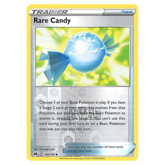 Pokemon - Sword & Shield - Crown Zenith - Rare Candy - 141/159 - (Reverse Holo)