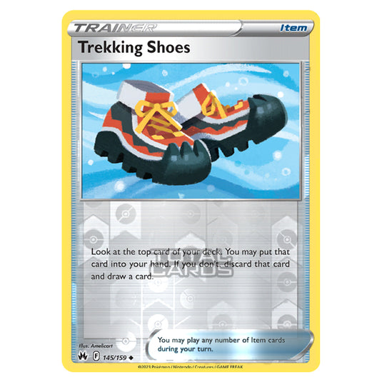 Pokemon - Sword & Shield - Crown Zenith - Trekking Shoes - 145/159 - (Reverse Holo)