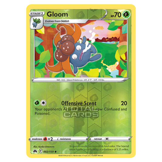 Pokemon - Sword & Shield - Crown Zenith - Gloom - 2/159 - (Reverse Holo)