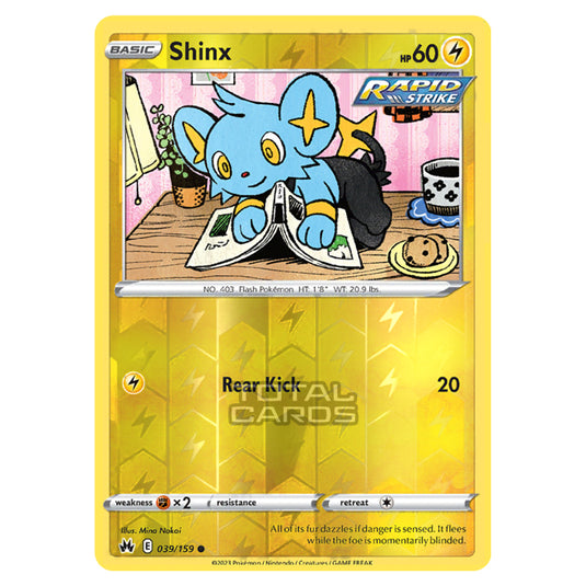 Pokemon - Sword & Shield - Crown Zenith - Shinx - 39/159 - (Reverse Holo)