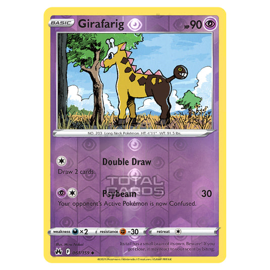 Pokemon - Sword & Shield - Crown Zenith - Girafarig - 61/159 - (Reverse Holo)