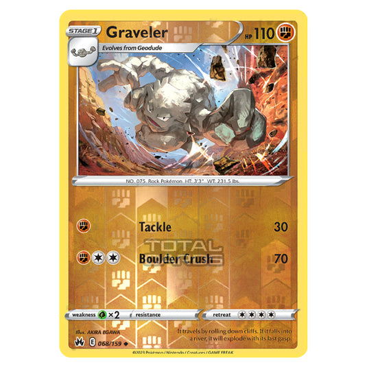 Pokemon - Sword & Shield - Crown Zenith - Graveler - 68/159 - (Reverse Holo)