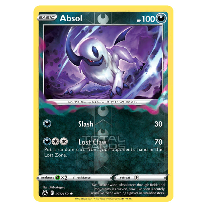 Pokemon - Sword & Shield - Crown Zenith - Absol - 76/159 - (Reverse Ho