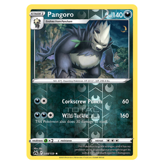 Pokemon - Sword & Shield - Crown Zenith - Pangoro - 80/159 - (Reverse Holo)