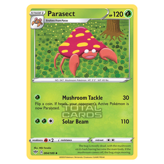 Pokemon - Sword & Shield - Darkness Ablaze - Parasect - 004/189