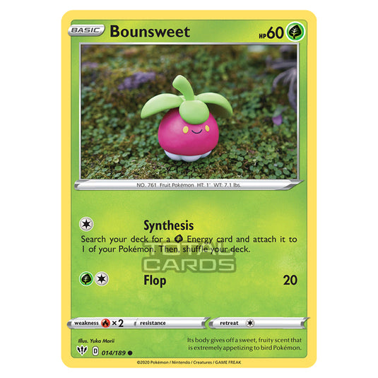 Pokemon - Sword & Shield - Darkness Ablaze - Bounsweet - 014/189