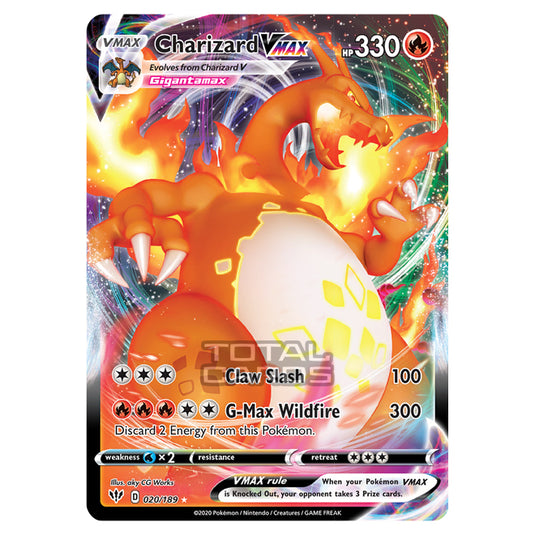 Pokemon - Sword & Shield - Darkness Ablaze - Charizard-VMAX - 020/189 Pokemon - Sword & Shield - Darkness Ablaze - Charizard-VMAX - 020/189