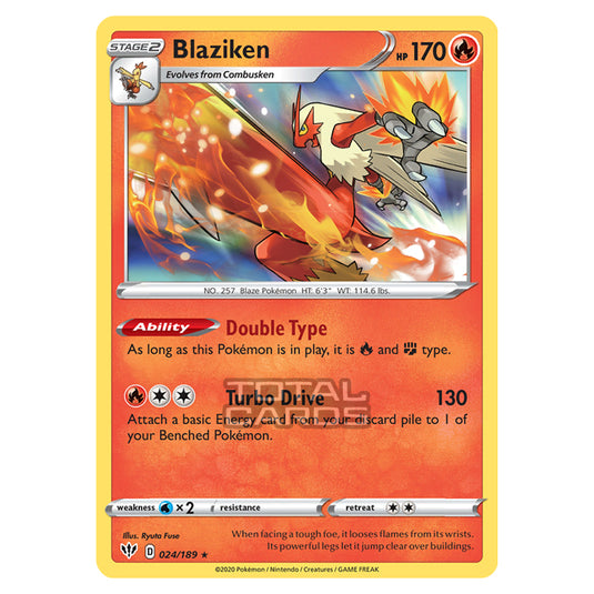 Pokemon - Sword & Shield - Darkness Ablaze - Blaziken - 024/189