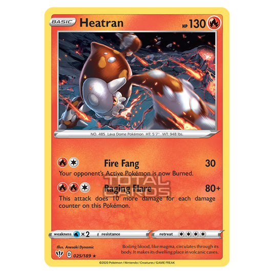 Pokemon - Sword & Shield - Darkness Ablaze - Heatran - 025/189