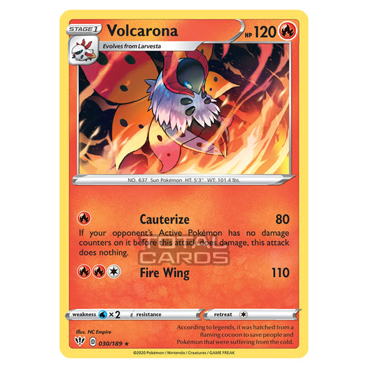 Pokemon - Sword & Shield - Darkness Ablaze - Volcarona - 030/189