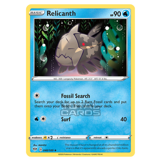 pokemon card prices darkness ablaze Pokemon - Sword & Shield - Darkness Ablaze - Relicanth
