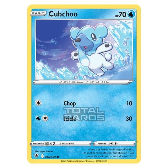 Pokemon - Sword & Shield - Darkness Ablaze - Cubchoo - 048/189