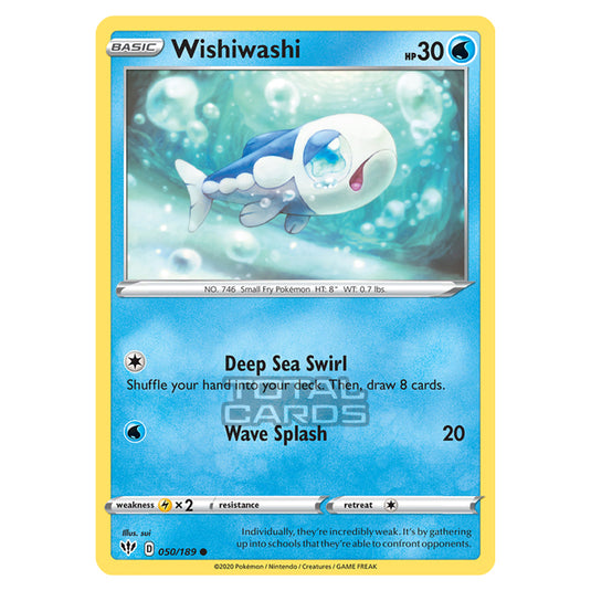 Pokemon - Sword & Shield - Darkness Ablaze - Wishiwashi - 050/189