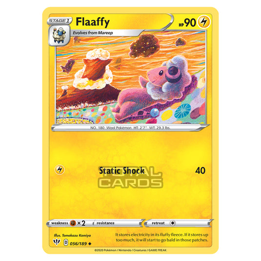 Pokemon - Sword & Shield - Darkness Ablaze - Flaaffy - 056/189