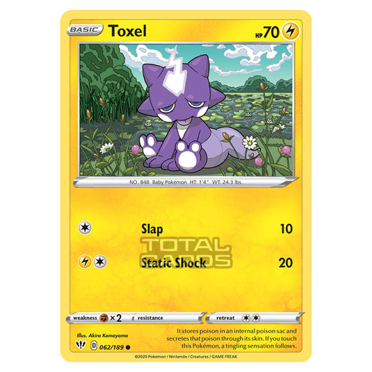 Pokemon - Sword & Shield - Darkness Ablaze - Toxel - 062/189