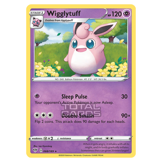 Pokemon - Sword & Shield - Darkness Ablaze - Wigglytuff - 068/189