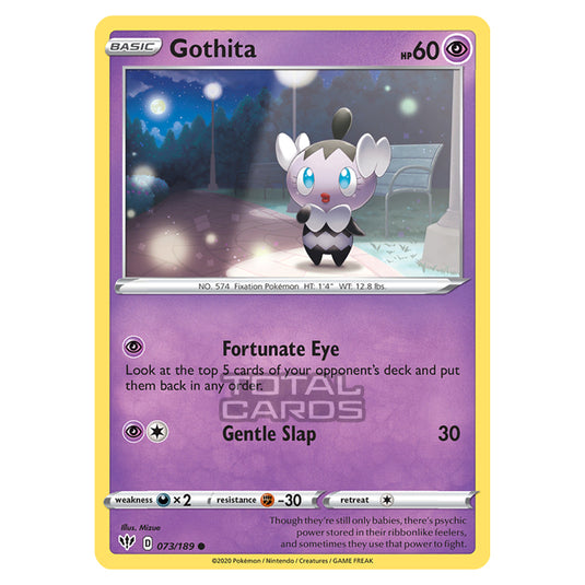 Pokemon - Sword & Shield - Darkness Ablaze - Gothita - 073/189