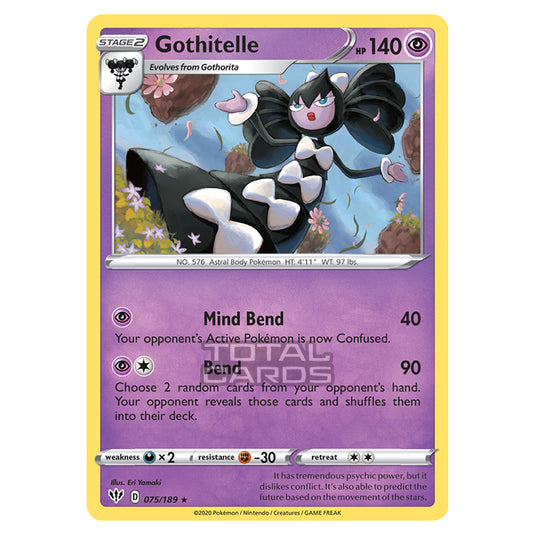 Pokemon - Sword & Shield - Darkness Ablaze - Gothitelle - 075/189