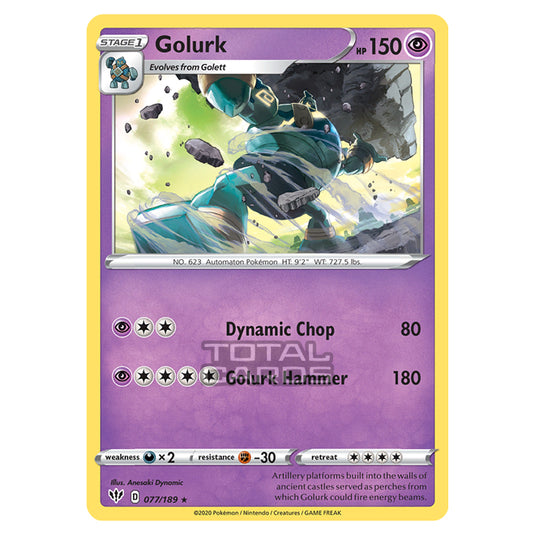 Pokemon - Sword & Shield - Darkness Ablaze - Golurk - 077/189