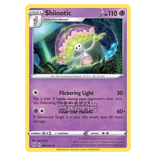 Pokemon - Sword & Shield - Darkness Ablaze - Shiinotic - 080/189 Pokemon - Sword & Shield - Darkness Ablaze - Shiinotic - 080/189