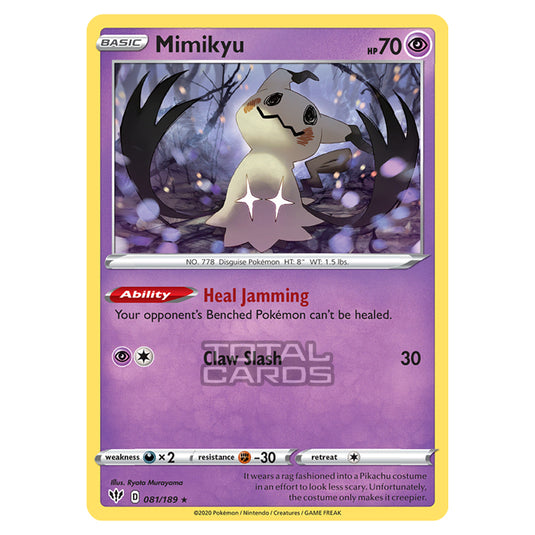 Pokemon - Sword & Shield - Darkness Ablaze - Mimikyu - 081/189