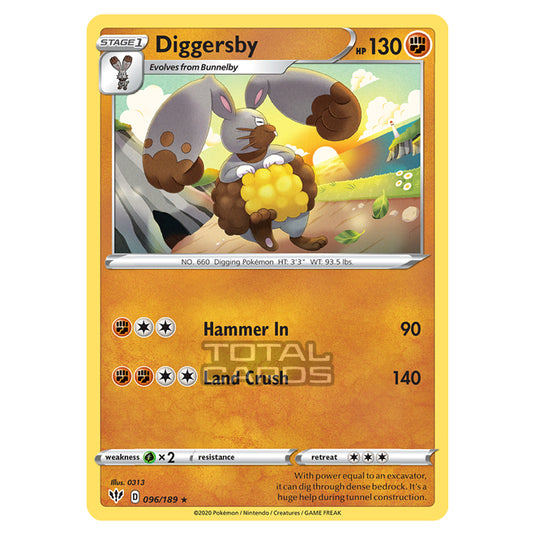 Pokemon - Sword & Shield - Darkness Ablaze - Diggersby - 096/189