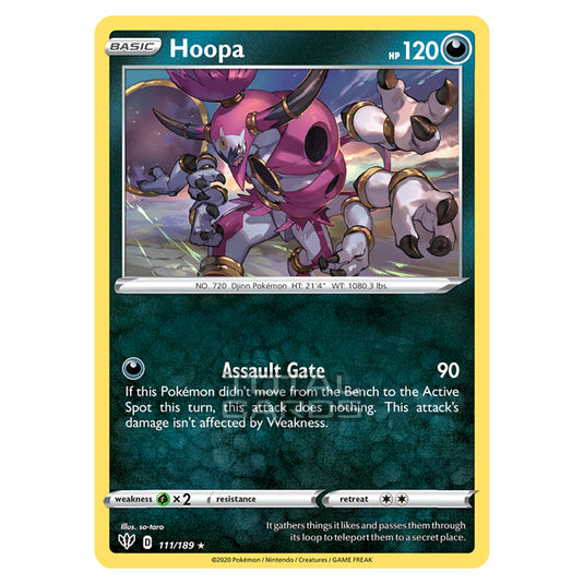 Pokemon - Sword & Shield - Darkness Ablaze - Hoopa - 111/189