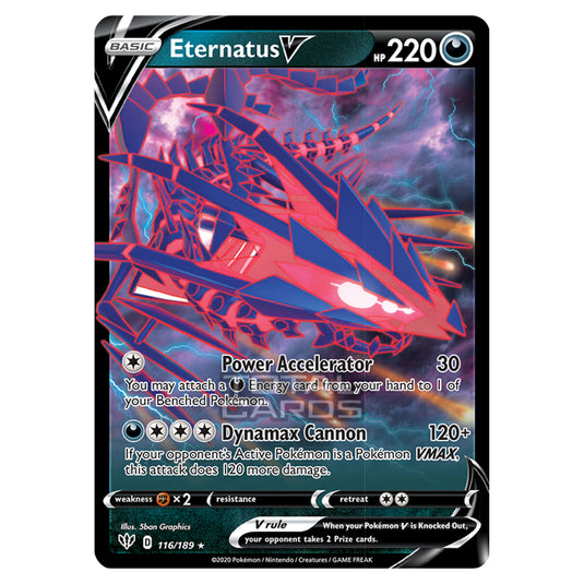 Pokemon - Sword & Shield - Darkness Ablaze - Eternatus-V - 116/189 Pokemon - Sword & Shield - Darkness Ablaze - Eternatus-V - 116/189
