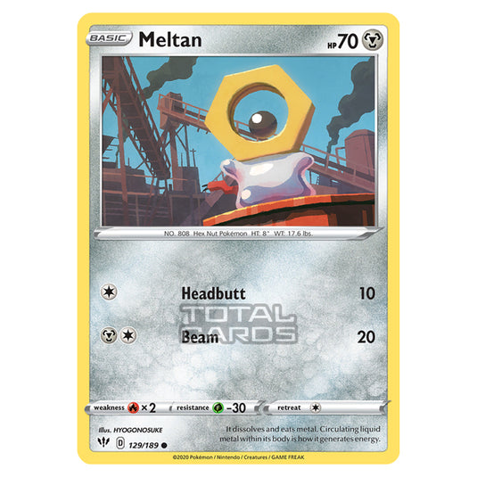 Pokemon - Sword & Shield - Darkness Ablaze - Meltan - 129/189