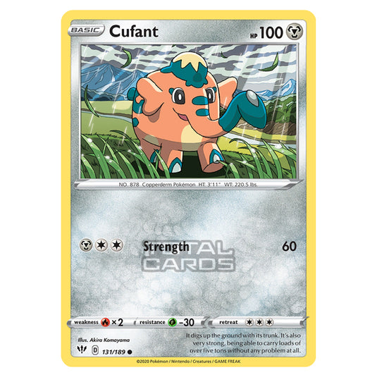 Pokemon - Sword & Shield - Darkness Ablaze - Cufant - 131/189