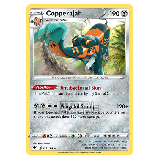 Pokemon - Sword & Shield - Darkness Ablaze - Copperajah - 132/189