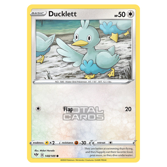 Pokemon - Sword & Shield - Darkness Ablaze - Ducklett - 148/189