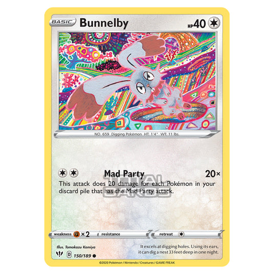 Pokemon - Sword & Shield - Darkness Ablaze - Bunnelby - 150/189